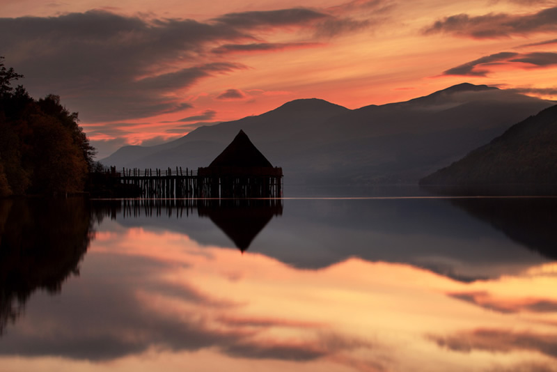 Crannog Sunset - Kenmore Perthshire Scotland